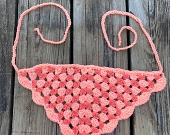 Crochet Peaches and Cream Bandana