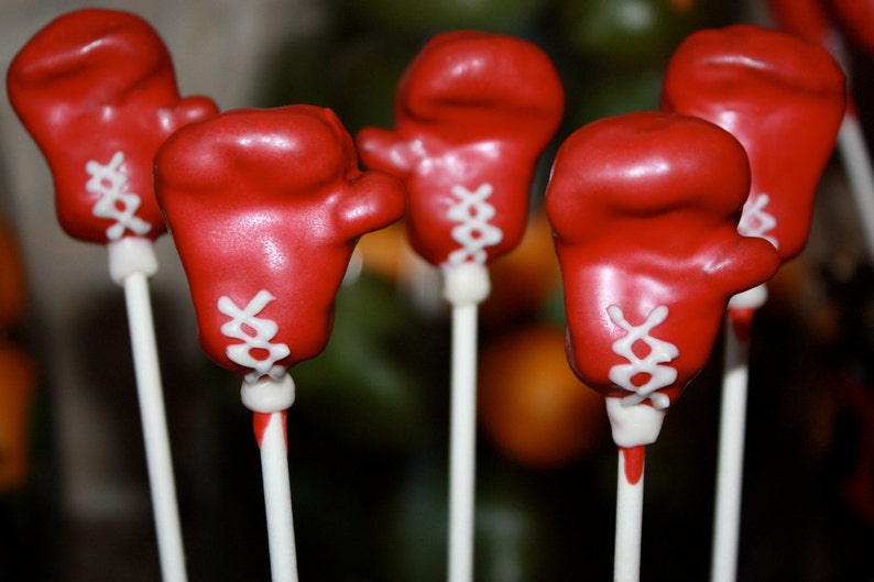 Boxing Gloves Cake Pops Etsy