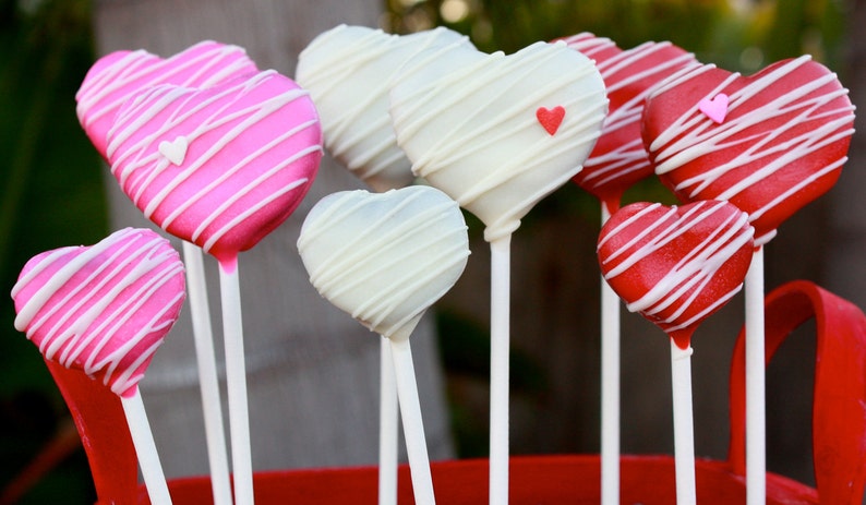 Heart Cake Pops | Etsy