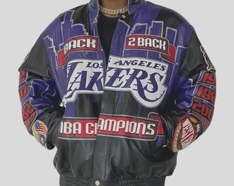 NBA Leather Jacket Bomber | Patchwork Biker Jacket Vintage Style
