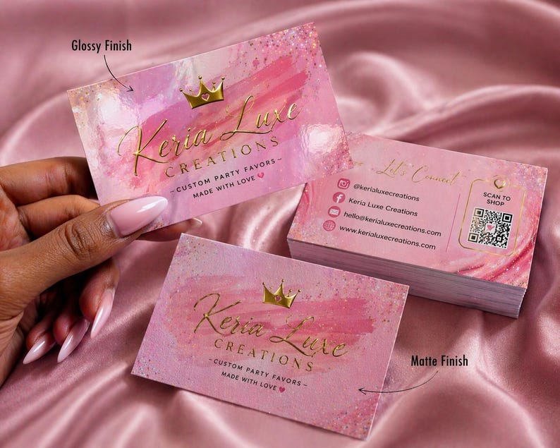 Custom Business Cards Printed | Luxury Business Cards | Personalized Business Cards | Small Business Branding | Glossy Matte Cards image 1