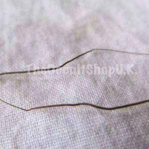 May include: Close-up of two brown, slender objects with elongated shapes, possibly insect parts, against a white, textured background. The objects have a dark brown color and are slightly curved.