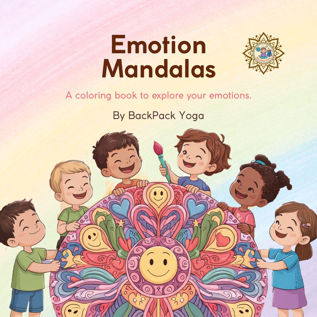 Kids Emotion Mandala Coloring Book – Feelings Activity, Mindfulness