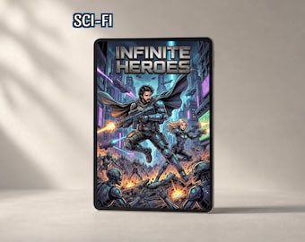 Personalized Comic Book Gift | Custom Story from Photo | Your Story as a Superhero | Dark SCI-FI