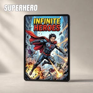 Personalized Superhero Comic Book From Photos: Custom 12-Page Digital PDF Gift