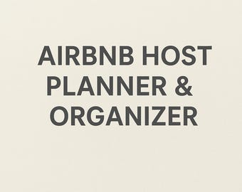 Planejador para Anfitriões do Airbnb | Organizador de Aluguéis de Curta Duração | Rastreador de Reservas, Cronograma de Limpeza, Anotações para Hóspedes.