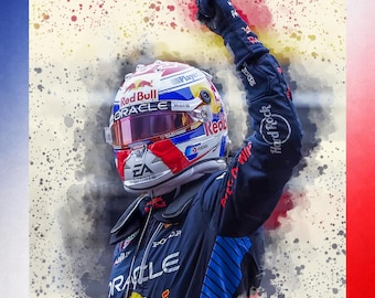Póster de Max Verstappen de Red Bull F1 - Decoración de pared