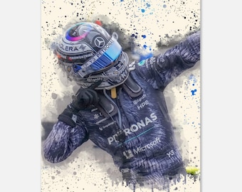 Poster Kimi Antonelli: winnende viering Japanse GP 2026 - muurkunst