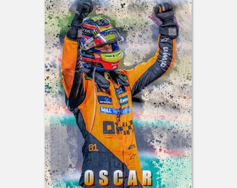 Póster de F1 de Oscar Piastri 2025 McLaren