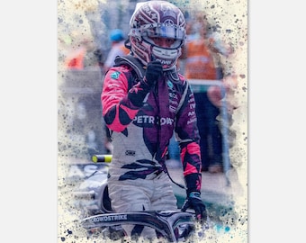 Póster de Kimi Antonelli Mercedes F1 - Arte mural