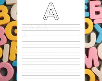 Cursive Alphabet Tracing Worksheets, Handwriting Practice (PDF & JPEG Format)