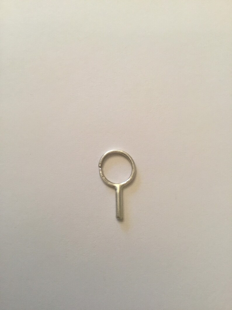 Pendant Septum Ring Silver Tribal Nose Ring