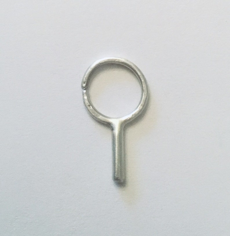 Pendant Septum Ring Silver Tribal Nose Ring