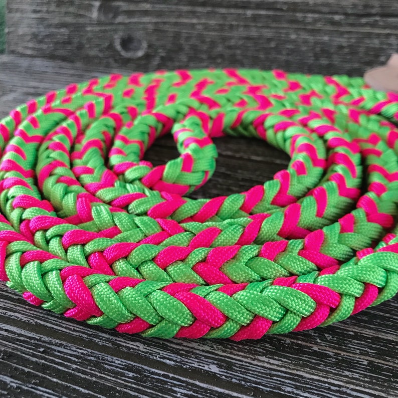 Paracord Round Roper Reins Handmade Custom