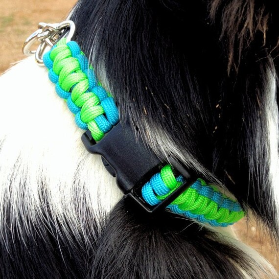 Paracord Martingale Dog Collar with Buckle NonAdjustable Etsy