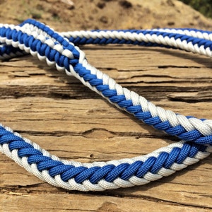 paracord dog leash round braid
