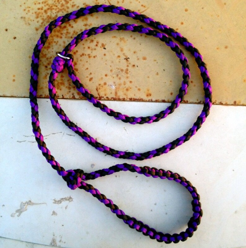 Paracord British Style Slip Lead Etsy