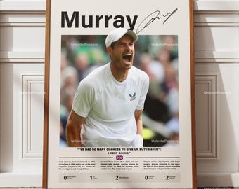 伝説のテニス選手、アンディ・マレーの直筆サイン - Etsy 日本