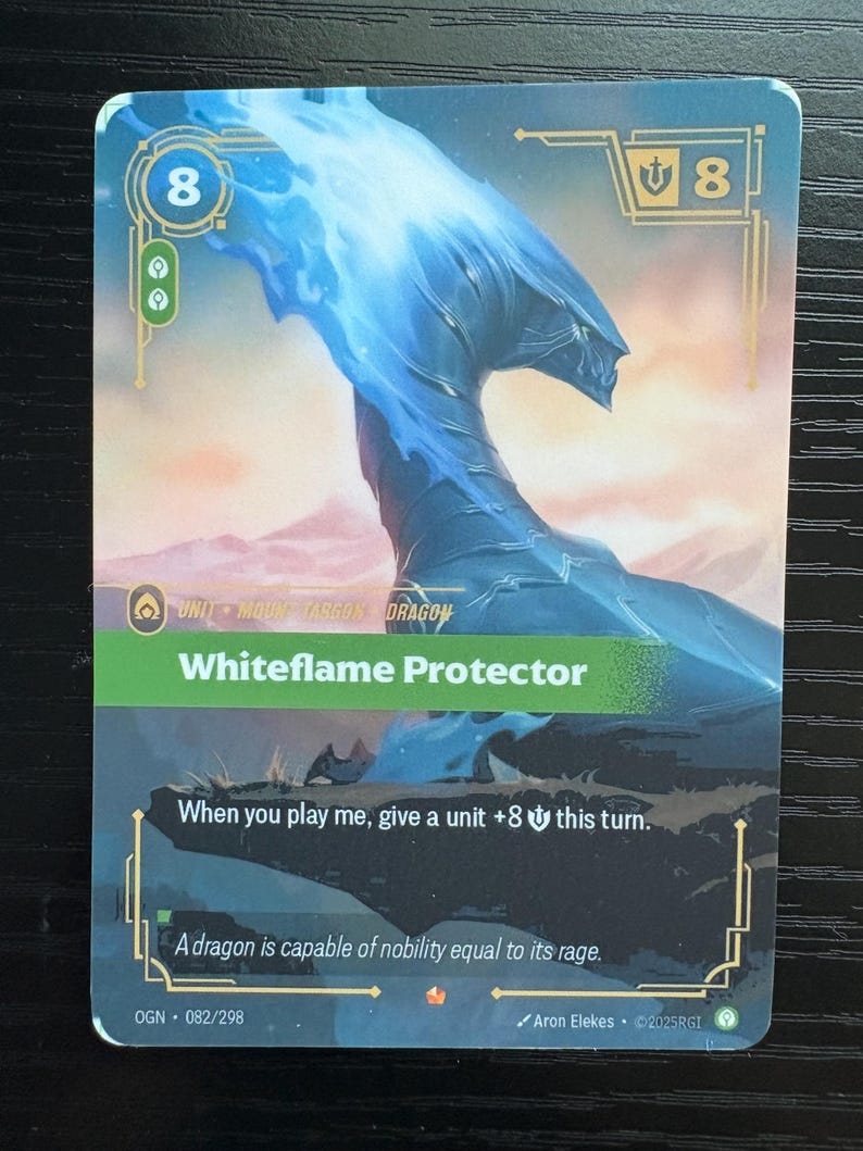 League of Legends: Riftbound Proxy Combo or Singles of Whiteflame ...