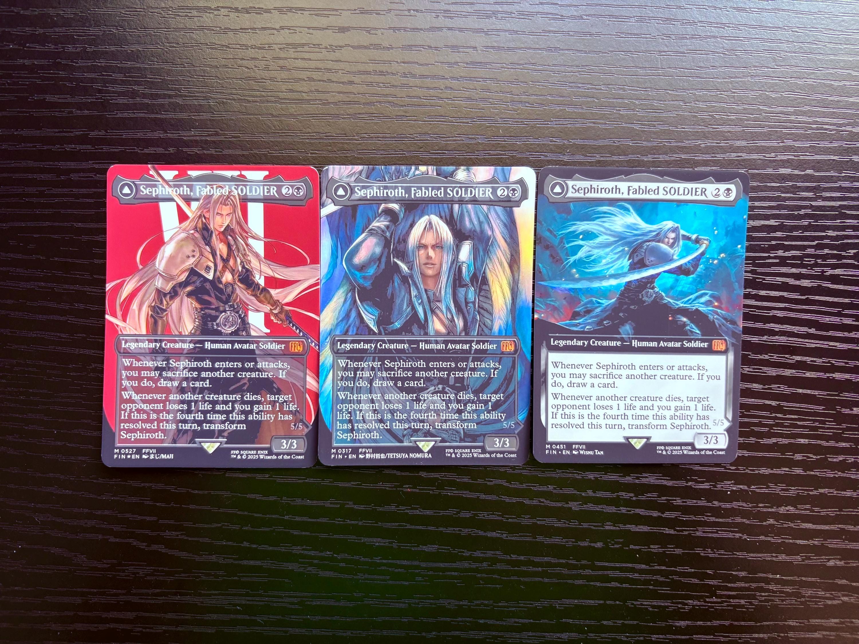 Final Fantasy: MTG Sephiroth Proxy Bundle or Singles of Rare Cards! - Etsy