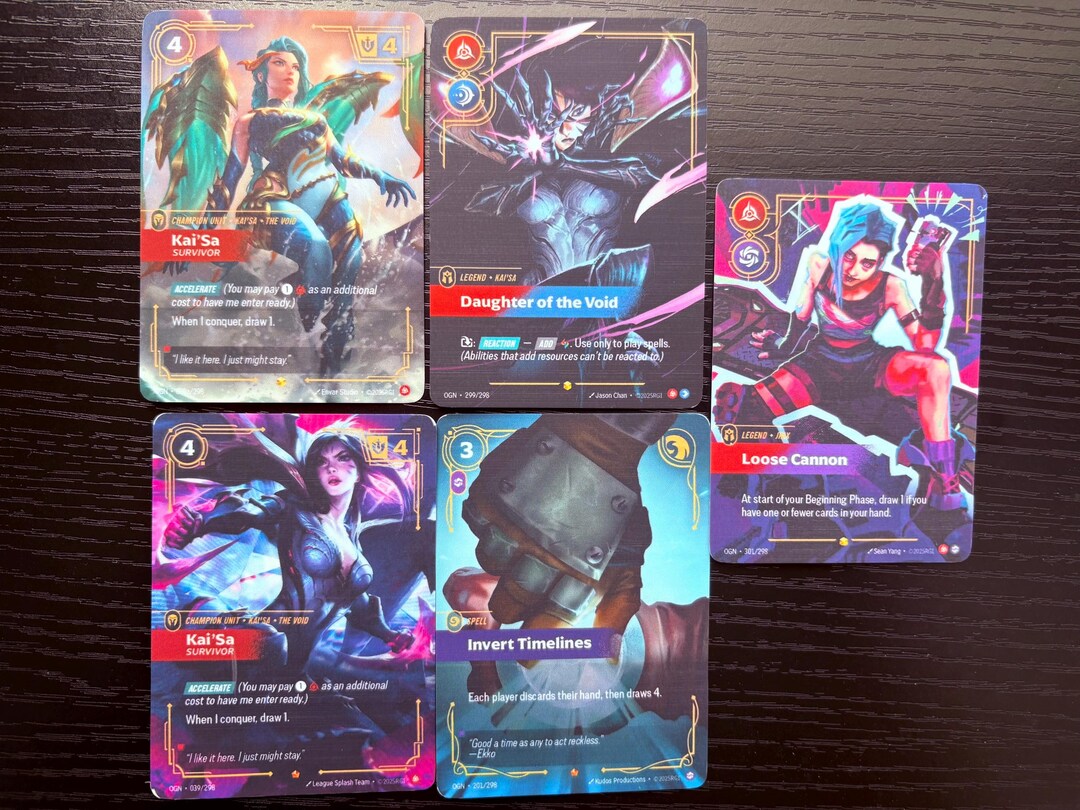 League of Legends Riftbound Proxy Card Bundle: Kai’sa, Jinx - Etsy