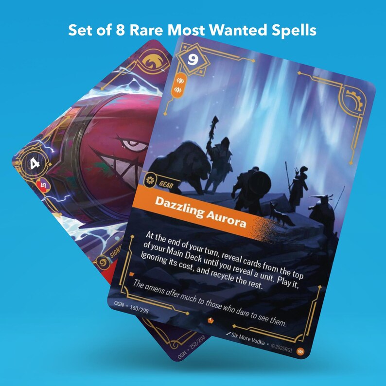 Riftbound Proxy Set or Singles of Rare Spell Cards! - Etsy