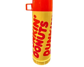 Carafe isotherme thermos vintage Dunkin Donuts avec tasse