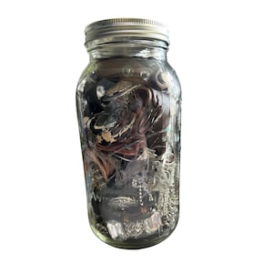 MYSTERY Ball Wide Mouth 32oz Mason Jar Jewelry Accessory Bundle Lot