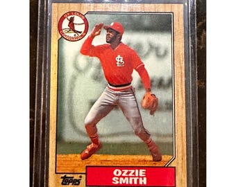 1987 Topps Ozzie Smith St Louis Cardinals basebollkort