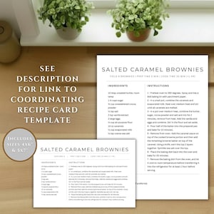 Editable Recipe Book Kit | Custom Cookbook Canva Template | Printable & Digital Recipe Organizer | Instant Download image 5