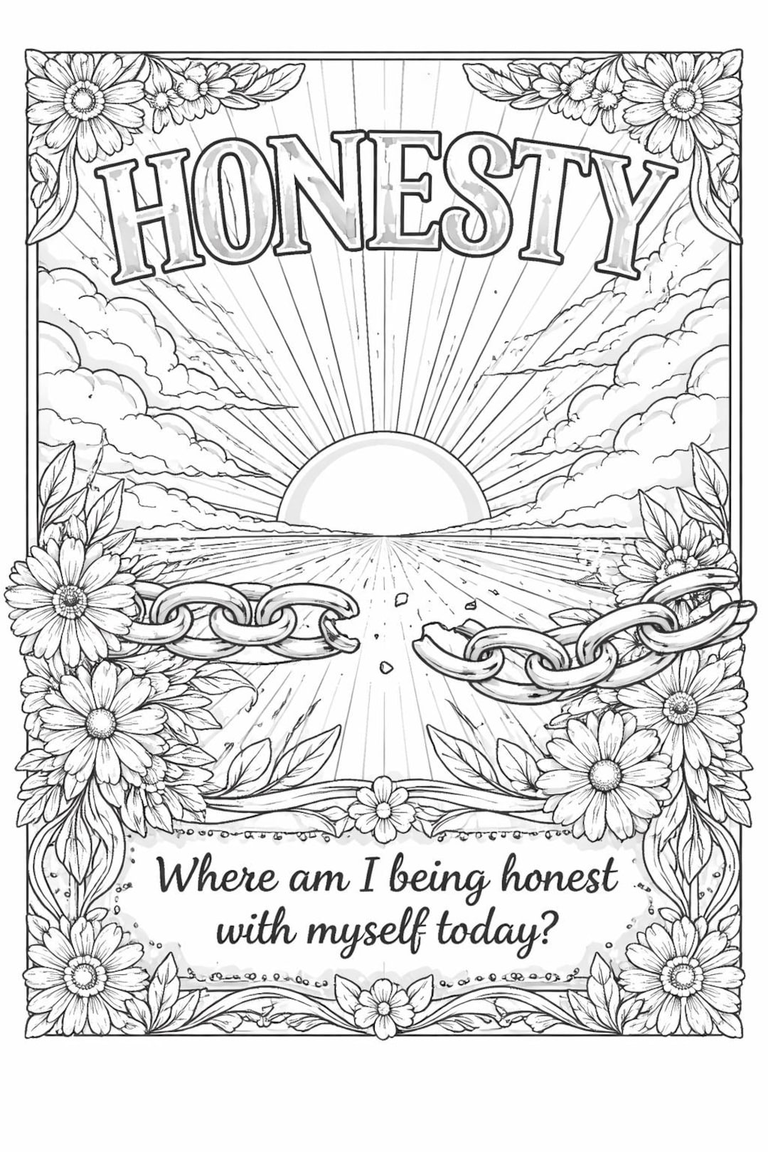 12 Step Principles Coloring Pages | Recovery Journal Printable ...