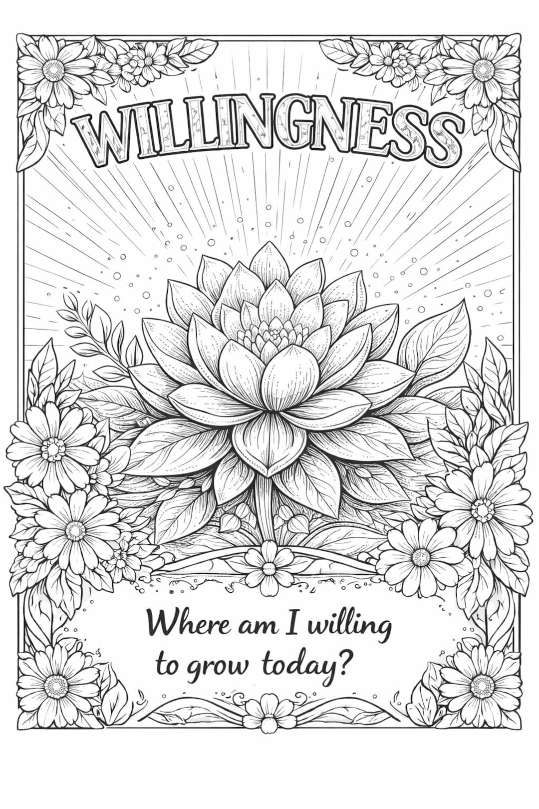 12 Step Principles Coloring Pages | Recovery Printable PDF | AA ...