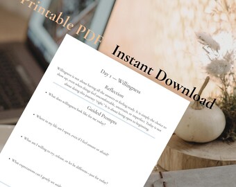 Diário de Recuperação em PDF para Imprimir | Caderno de Reflexão sobre a Sobriedade de 30 Dias | Recuperação em AA | Caderno de Saúde Mental para Download Digital e Preenchível