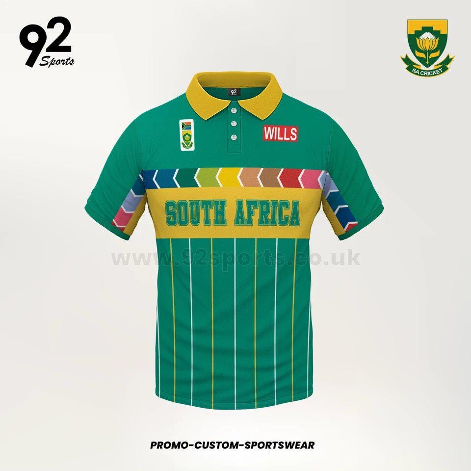 Maillot De Cricket Afrique Du Sud Coupe Du Monde 1992 - Neuf Avec étiquettes