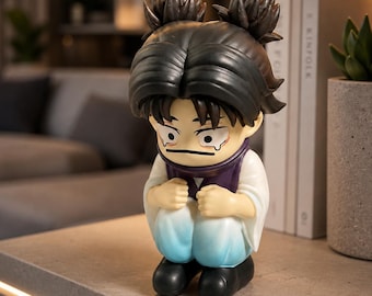 10cm Choso Mini Figure – Cute “Aggrieved” JJK-Inspired Anime Desk Statue, PVC Model Toy & Birthday Gift