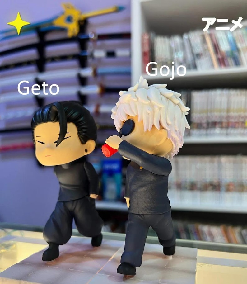 Jujutsu Kaisen Gojo Satoru & Geto Suguru Juego de figuras - Estatua coleccionable de PVC de anime de 11 cm, juguete de exhibición de manga, regalo para fanáticos del anime imagen 5