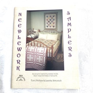 Booklet, Needlework Samplers, by Toni Phillips and Juanita Simonich, Quilting, Quilt, Sew, Sewing Instructions, 2003