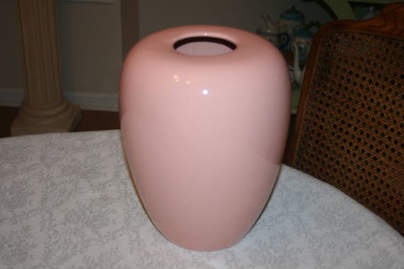 Vintage Haeger Pottery Large Urn Vase 4435 Pink Color Etsy