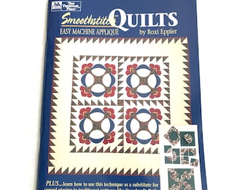 Soft Cover Book, Smoothstitch Quilts, by Roxi Eppler, 1993, Quilt, Quilting, Patterns, Instruction