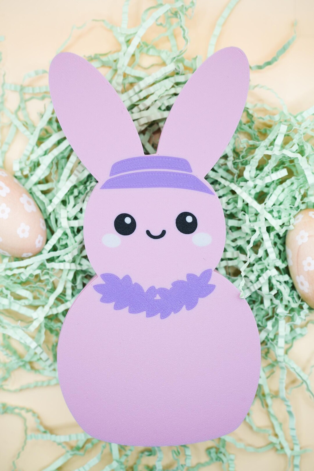 Pink Island Easter Bunny Storage Box - Etsy