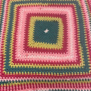 Sweet and sour small throw 53” x 53”