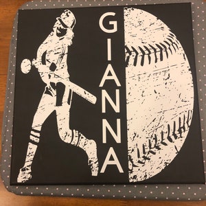 Personalized Softball Sign 12x12