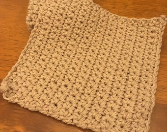 Tan washcloth