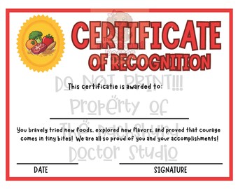 Certificat de mangeur difficile