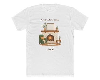 Cozy Fireplace, and Cozy Christmas Home' Holiday T-Shirt