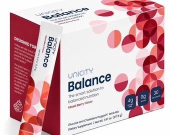 Unicity Balance Mixed Berry Drink Mix | 30 Stick Packs, Dietary Supplement