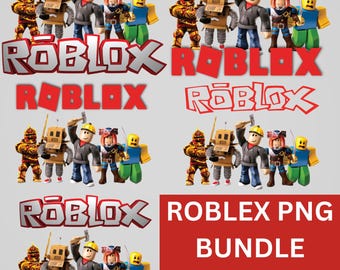 Roblox Clipart Bundle PNG, Kinder Geburtstagsparty, Shirt Design (digitaler Download)
