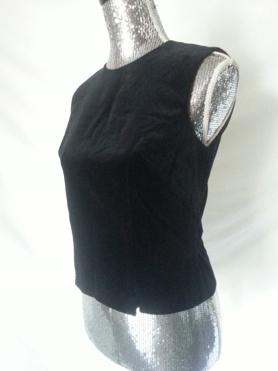 Velvet Vintage Black Top - image 2