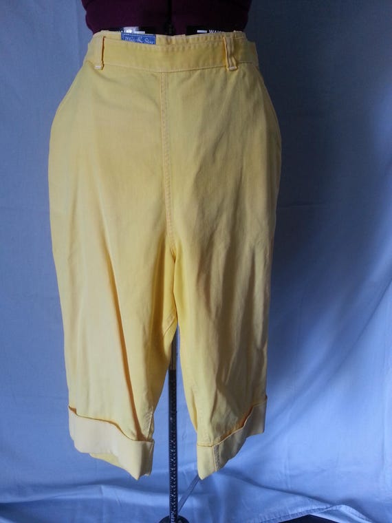 White Stag Plus size Vintage Pant Yellow Plus Size