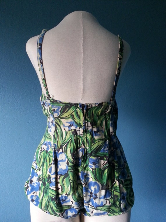 1950's Maurice Handler Original Vintage Floral Ba… - image 3